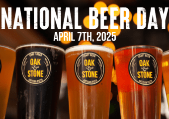 Cheers to National Beer Day at Oak & Stone 🍻🏀